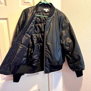 Women’s medium leather bomber jacket from Nordstrom
